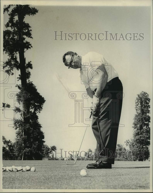 1967 Press Photo Charles Rosen Golfing, New Orleans - noc14624- Historic Images