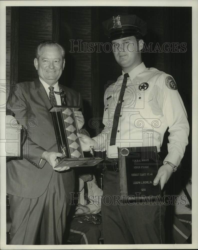 1969 Press Photo New Orleans Police Awards - William Stevens, Joseph Riche