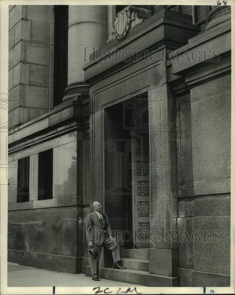 Load image into Gallery viewer, 1965 Press Photo National American Bank - Louis J. Roussel, Owner of Building
