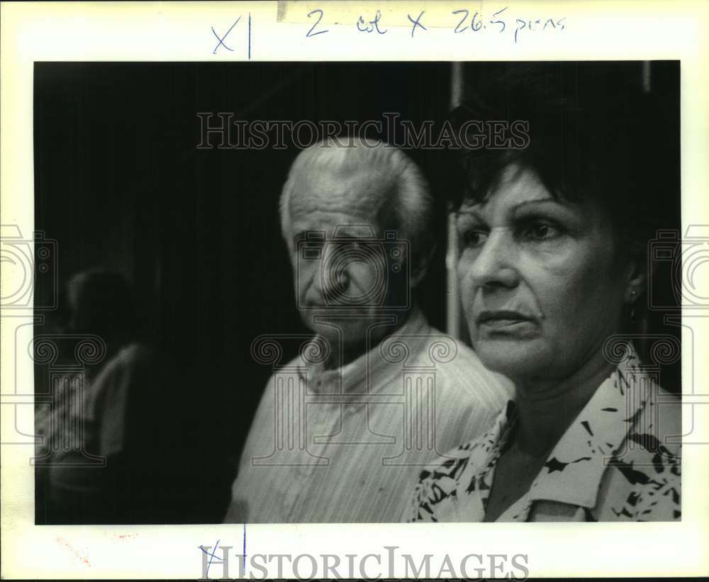 1992 Press Photo Sevala and Zivko Rosandich Worry About Children in Yugoslavia