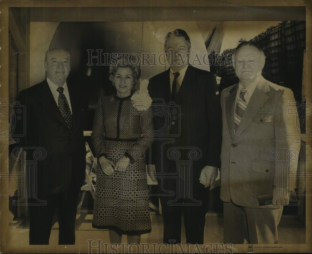 1972 Press Photo Attendees at Launching of Pacific Far East Line Ship
