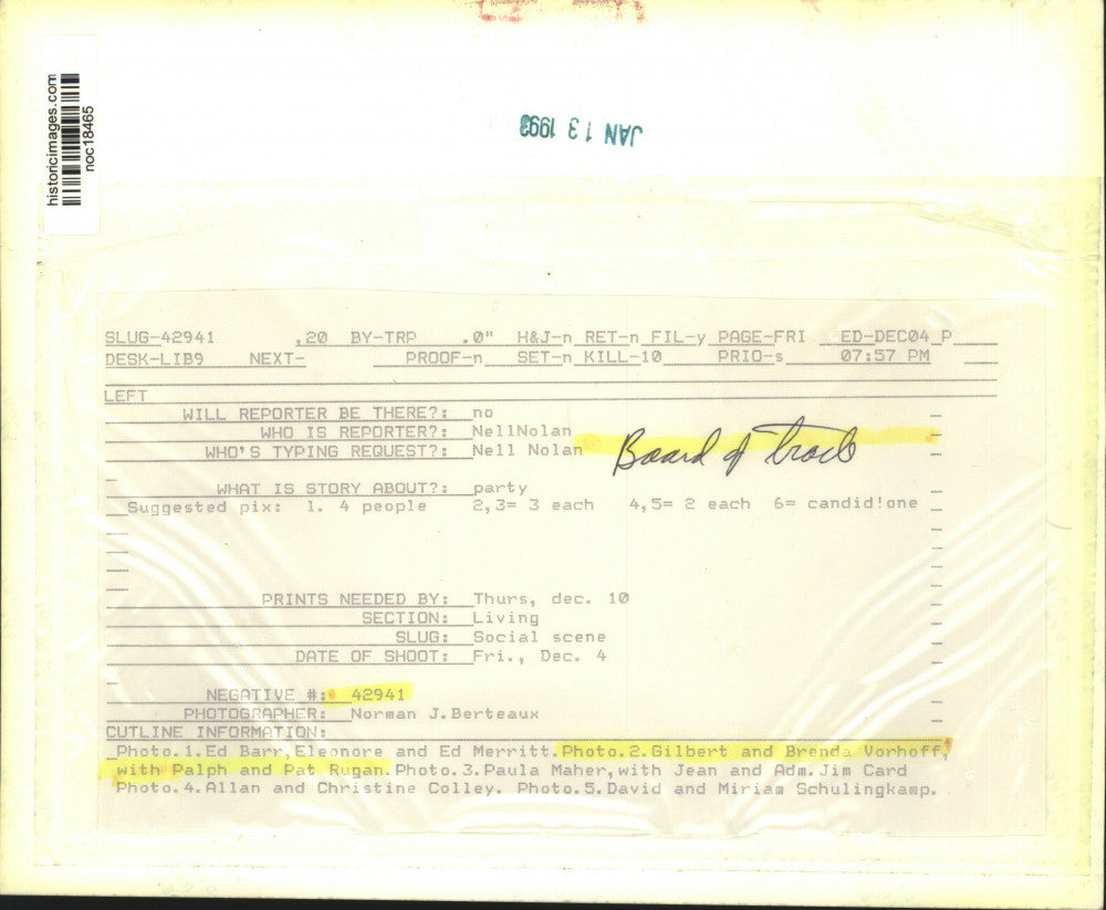 1993 Press Photo Gilbert and Brenda Vorhoff with Ralph and Pat Rugan at Event