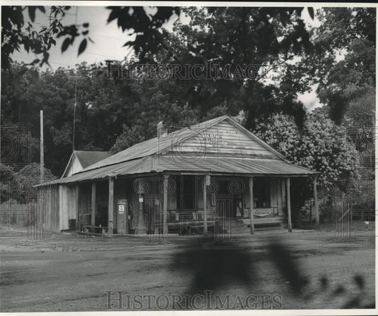 1968 Press Photo Old Building in Streets of Rodney, Louisiana - noc18513