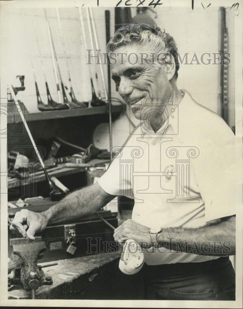 1973 Press Photo Eddie &quot;Blackie&quot; Pustanio, Golfer - noc19144- Historic Images