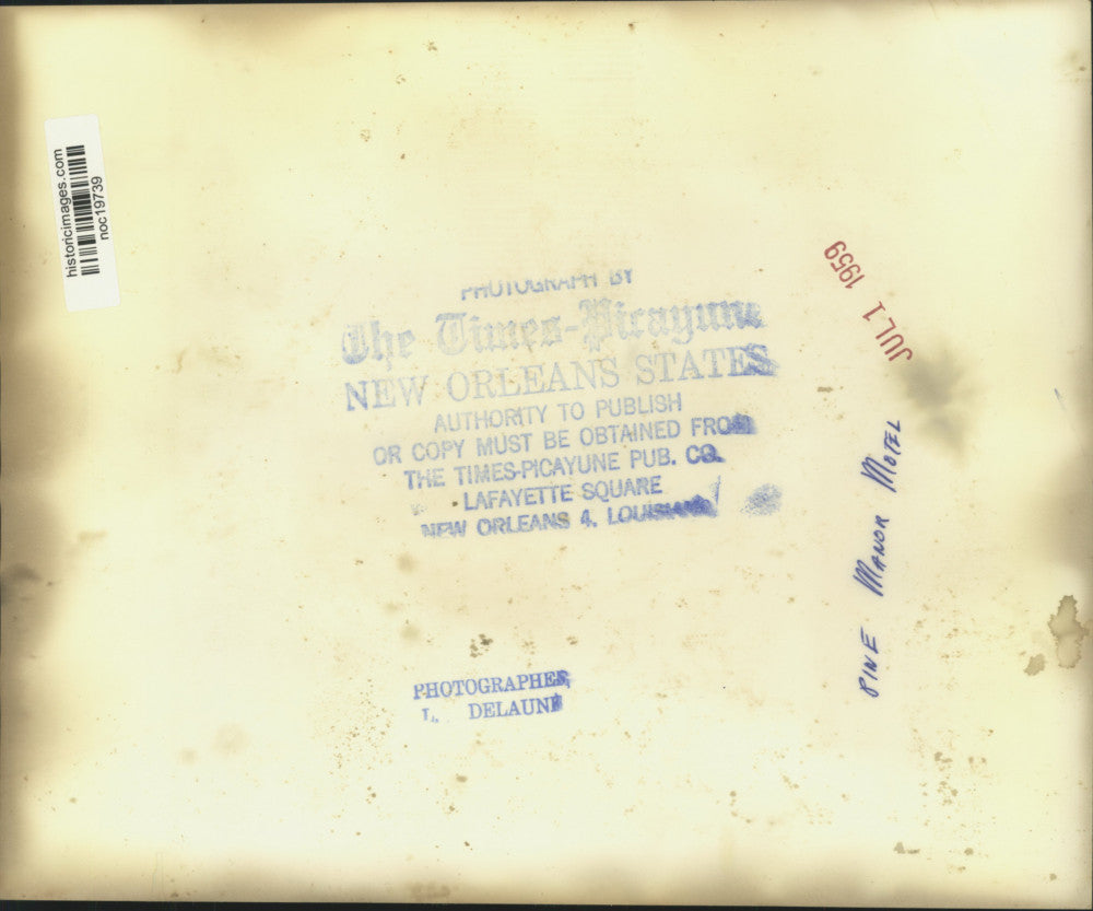 1959 Press Photo Exterior View of Pine Manor Motel - noc19739