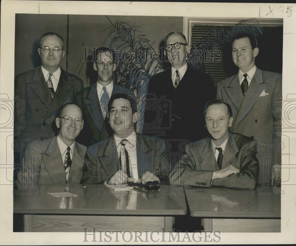 1951 Press Photo Officers of Carrollton Businessmen&#39;s Association - noc20968- Historic Images