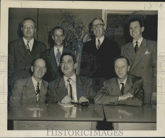 1951 Press Photo Officers of Carrollton Businessmen's Association - noc20968- Historic Images