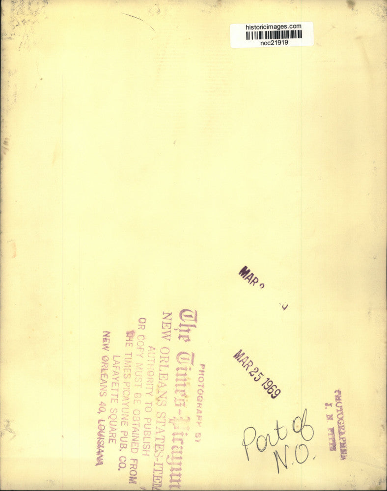 1969 Press Photo Port of New Orleans, Louisiana, general aerial view - noc21919