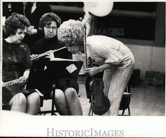 1969 Press Photo St. Bernard Parish Delta Brass Band members during performance