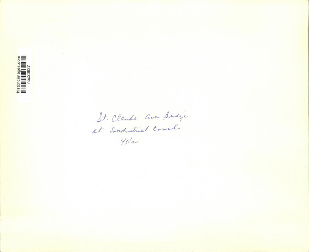 1940 Press Photo Guards-St. Claude Avenue Bridge at Industrial Canal New Orleans