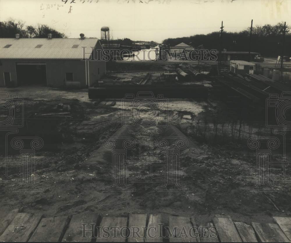 1980 Press Photo View of Construction at St. Bernard Parish - noc24064