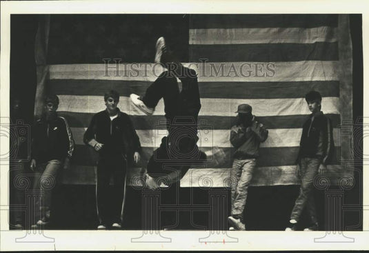 1984 Press Photo Mark Franatovich performs at St. Bernard Junior Miss pageant