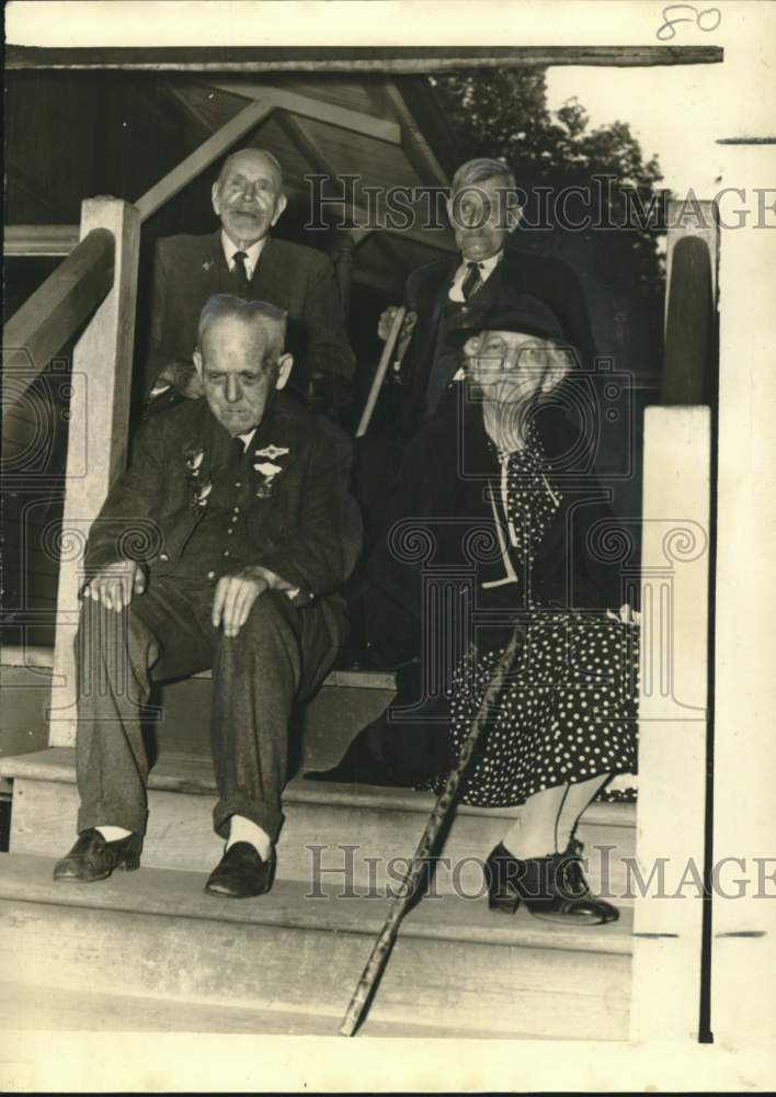 1939 Press Photo Four Attendees of the Funeral of James Madison Blount