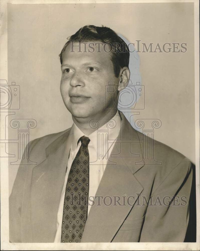 1955 Press Photo Morey L. Sear, Affiliated Lake Front Association President