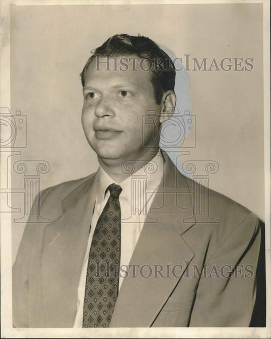 1955 Press Photo Morey L. Sear, Affiliated Lake Front Association President