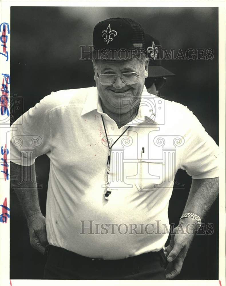 1985 Press Photo New Orleans Saints football coach Bum Phillips. - noc24960- Historic Images