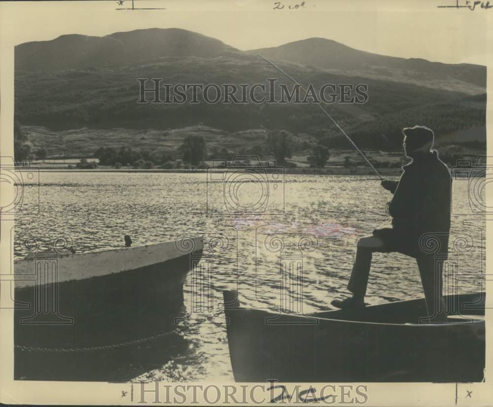 1966 Press Photo Fisherman in Caithmess County, Scotland - noc25374