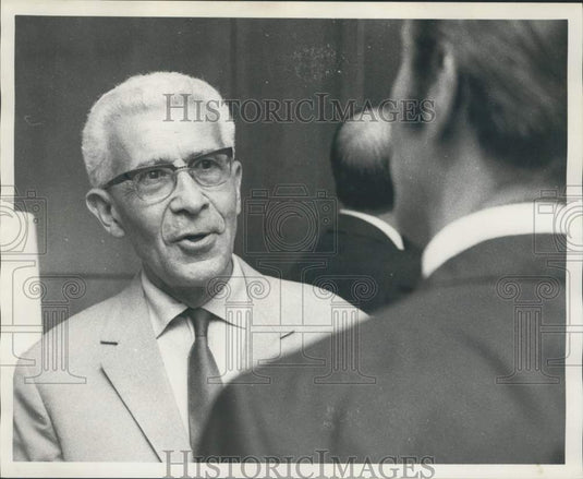 1970 Press Photo Mayor of Orleans France Roger Secretain in Louisiana