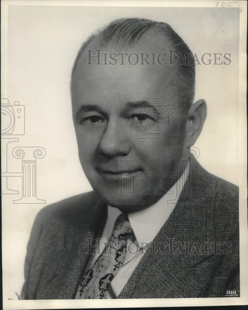 1955 Press Photo William Neal, National Chairman of ABA Treasury Savings Bonds