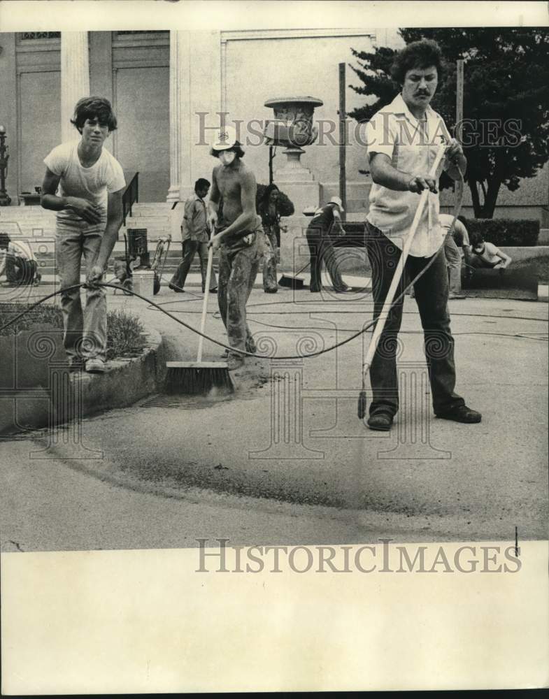 1977 Press Photo New Orleans Museum of Art makes NOMA Nile for Egyptian Exhibit- Historic Images