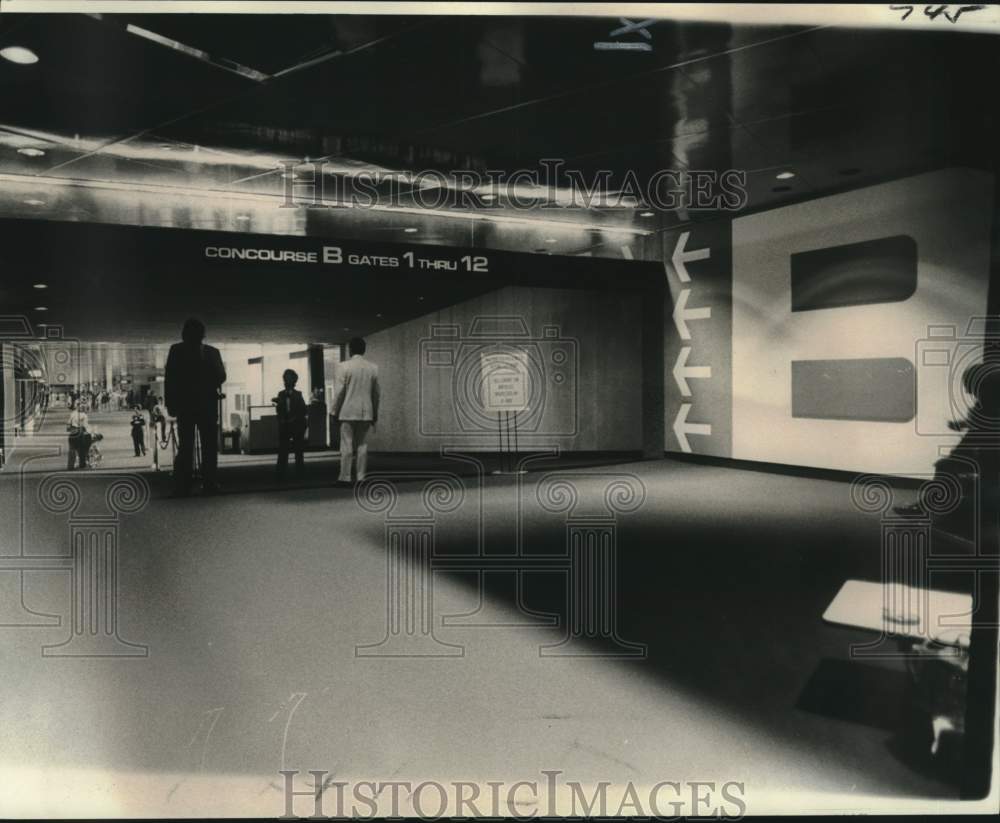 1975 Press Photo View of eastern subterminal New Orleans International Airport
