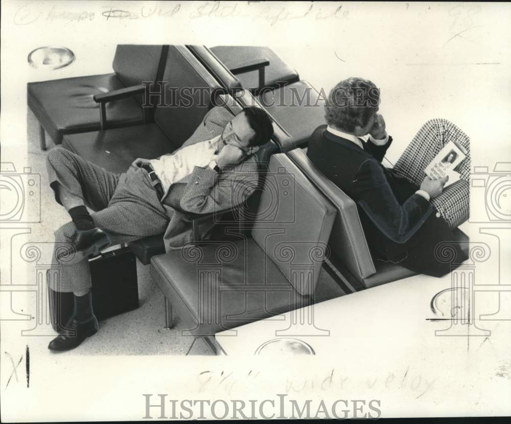 1974 Press Photo Waiting room at New Orleans International Airport - noc26548