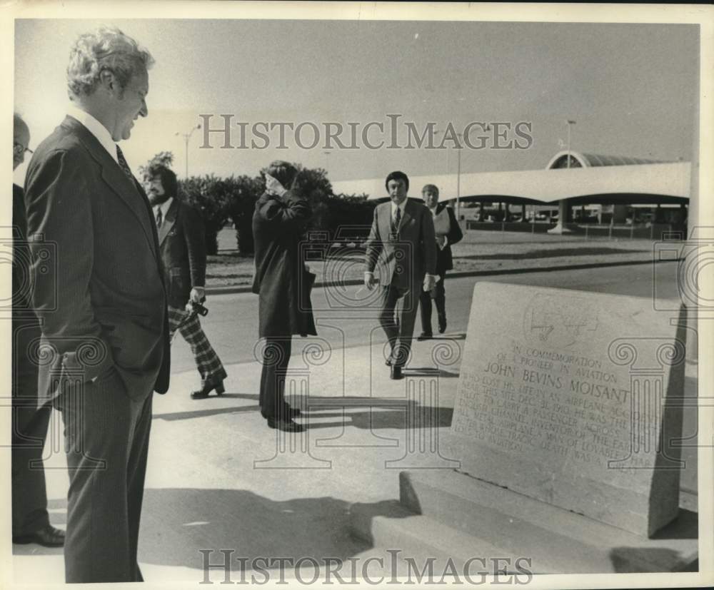 1973 Press Photo Moisant Parking Dedication at New Orleans International Airport- Historic Images