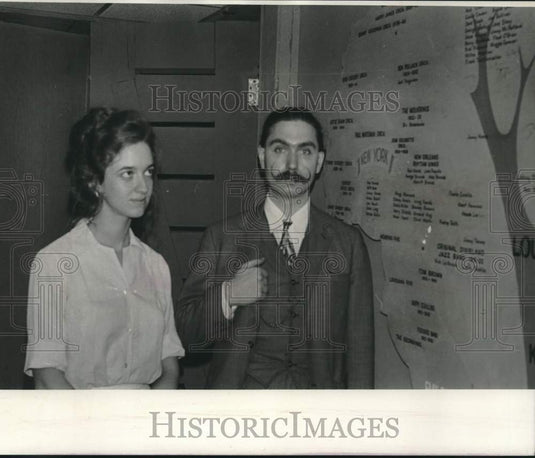 1972 Press Photo Chris Moe, staff of the New Orleans Jazz Museum - noc26664