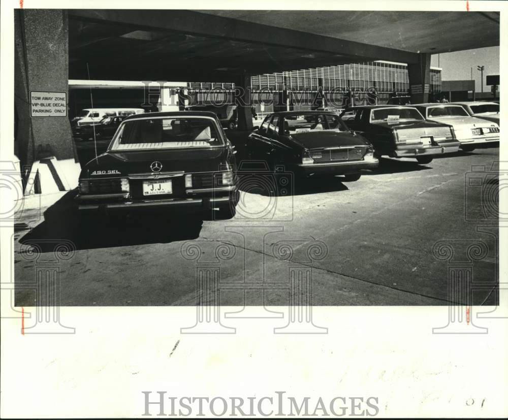1981 Press Photo Parking at New Orleans Airport - noc26878