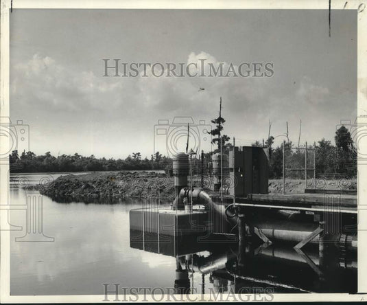 1960 Press Photo General view of water pump in New Orleans East - noc27045