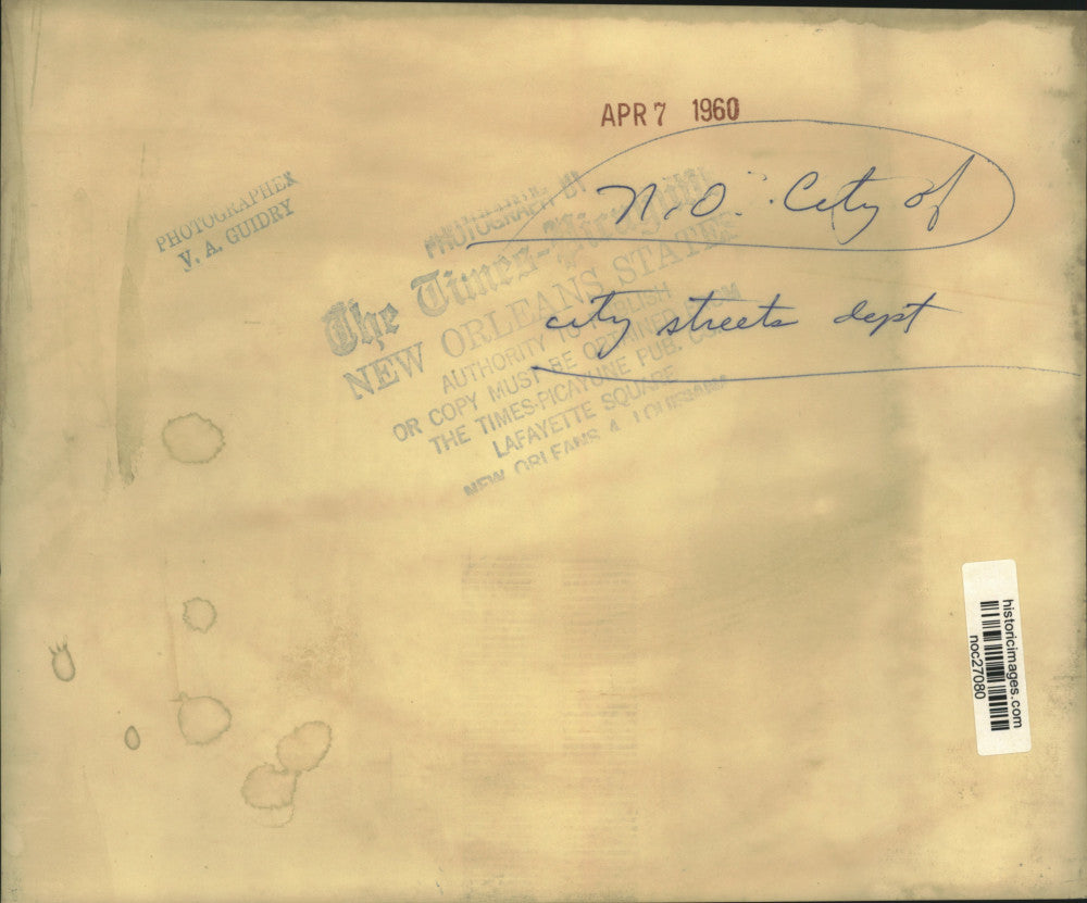 1960 Press Photo A truck of City of New Orleans' City Streets Department