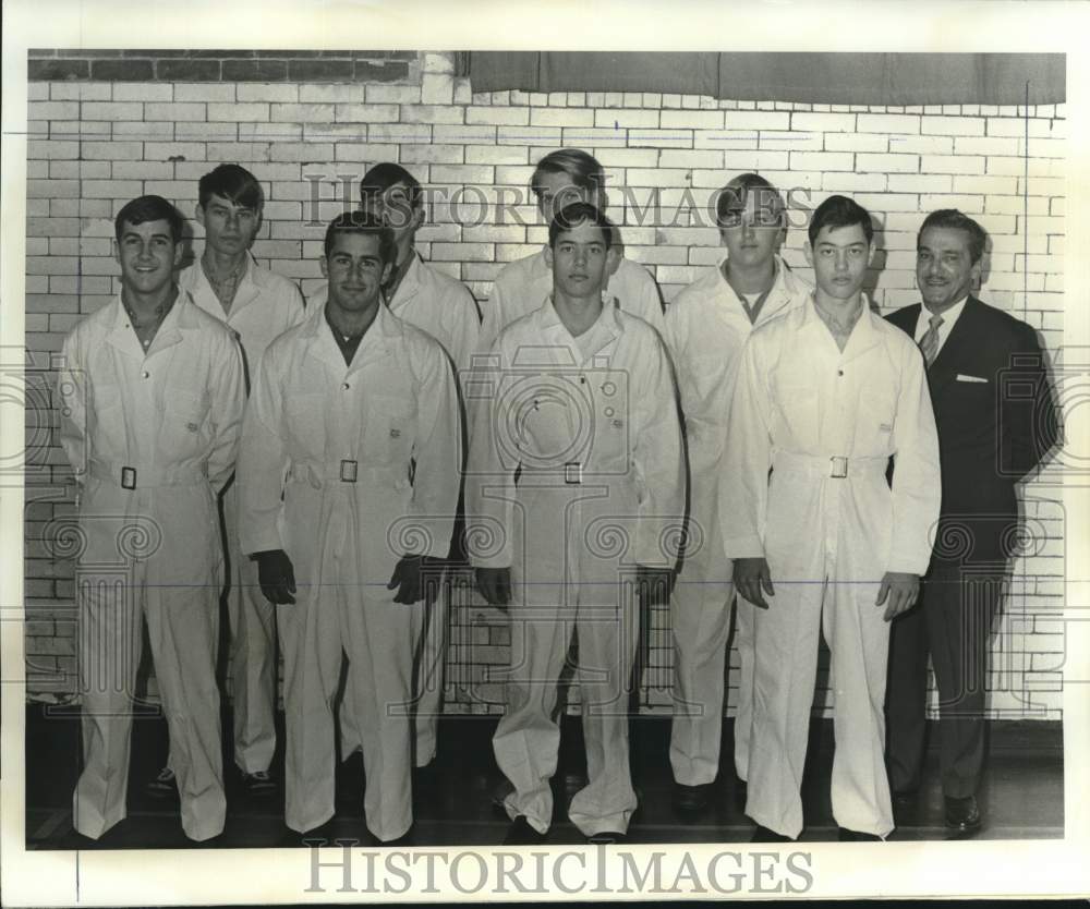 1969 Press Photo New Orleans Athletic Club weight lifting members - noc27163- Historic Images