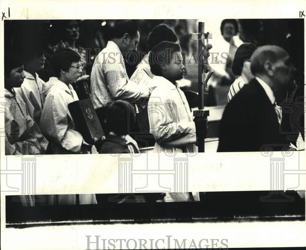 1979 Press Photo Processional at Maria Goretti Catholic Church, New Orleans