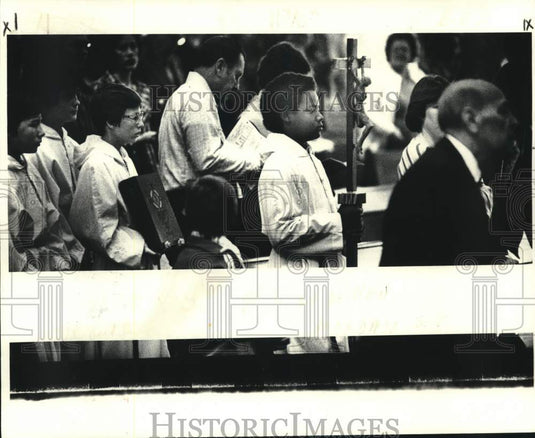 1979 Press Photo Processional at Maria Goretti Catholic Church, New Orleans