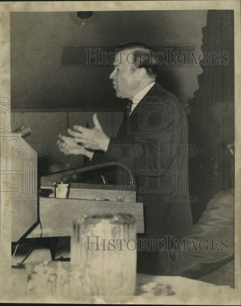 1968 Press Photo Walter Reuther at the Roosevelt Hotel. - noc27549