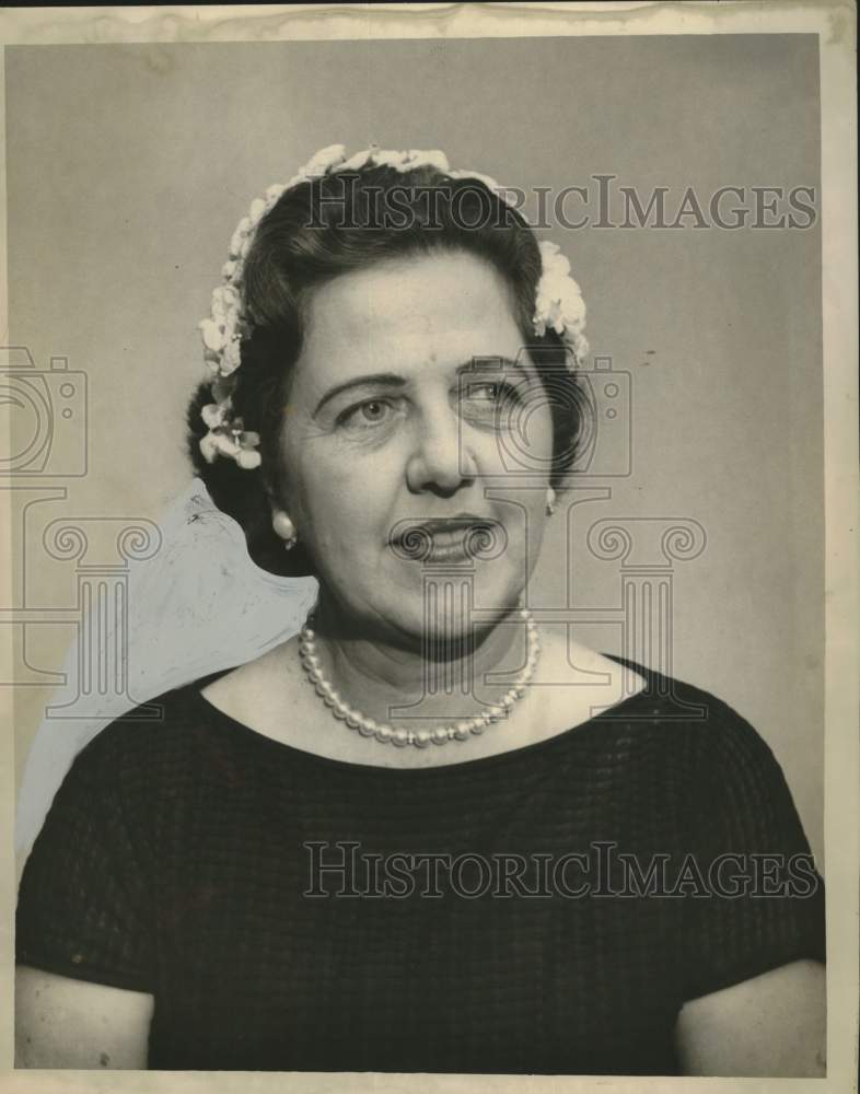1959 Press Photo Mrs. Louis M. Pfister to head the Evergreen Garden Club
