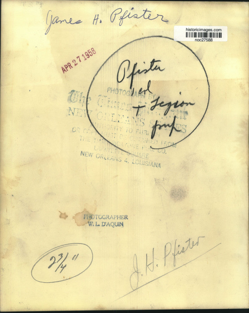 1958 Press Photo James H. Pfister - noc27588