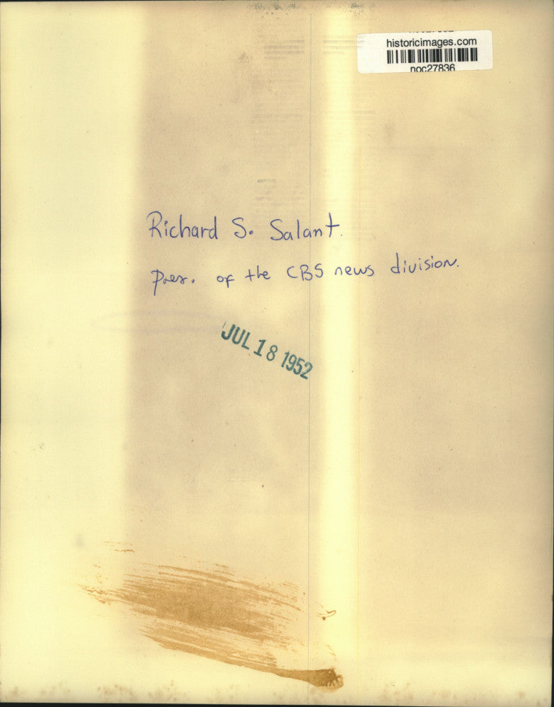 1952 Press Photo CBS News Division president Richard Salant - noc27836
