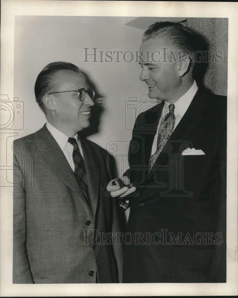 Load image into Gallery viewer, 1955 Press Photo N. V. Liachkov and John Dickerman - noc27895
