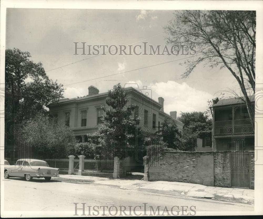 1959 Press Photo Logan home, owned by W.B. Reily, designed by James Gallier.