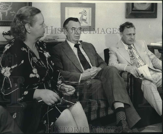1975 Press Photo Russian visitors in New Orleans - noc28479
