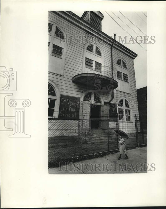 1978 Press Photo Exterior of St. Vincent De Paul church - noc28885