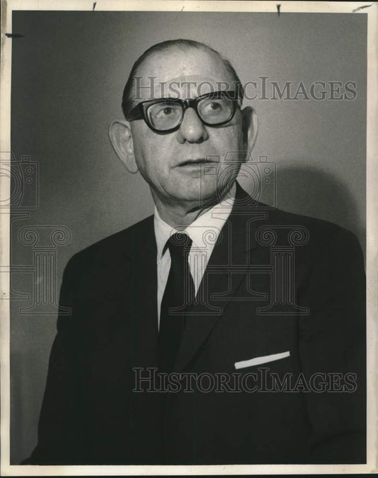 1968 Press Photo Hans Schlesinger of New Orleans - noc28919