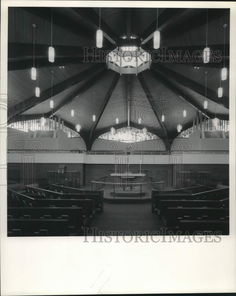 1970 Press Photo St. Philip&#39;s Episcopal Church interior&#39;s general view