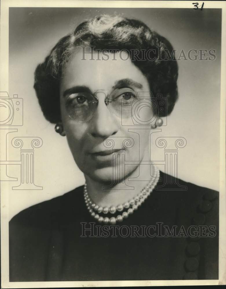 1959 Press Photo Mathilda Scheuer, Louisiana State Nurses&#39; Association President