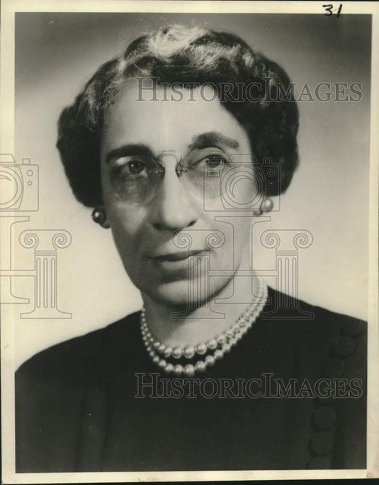 1959 Press Photo Mathilda Scheuer, Louisiana State Nurses' Association President
