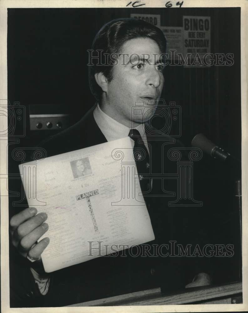 1969 Press Photo Eddie L. Sapir speaks at Event - noc29363