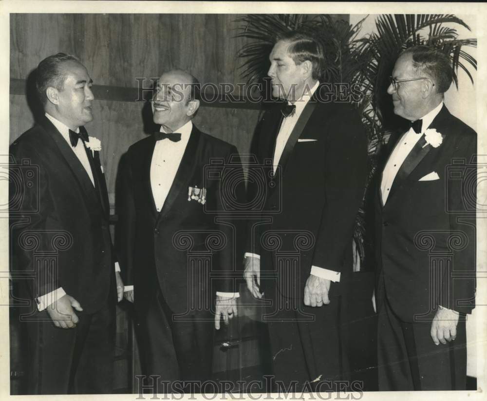 1969 Press Photo Consular Corps Reception with Mayor Victor Schiro, New Orleans