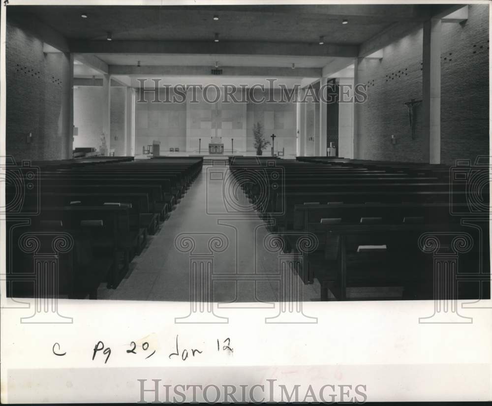 1969 Press Photo General interior view of St. Richard's of Chichester in Jackson