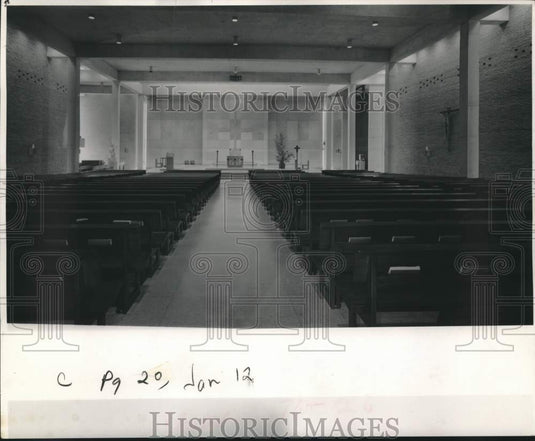 1969 Press Photo General interior view of St. Richard's of Chichester in Jackson